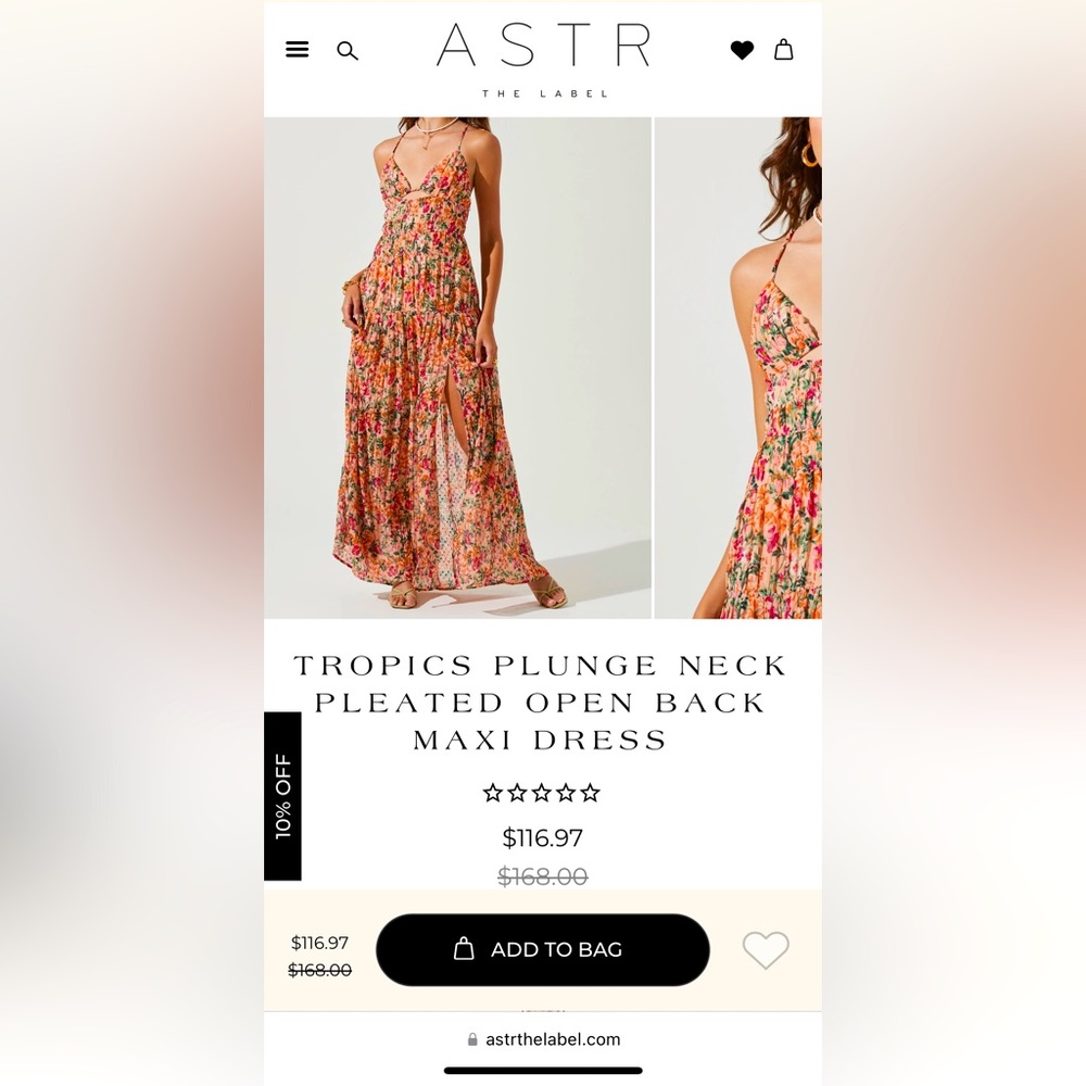 ASTR THE LABEL MAXI DRESS